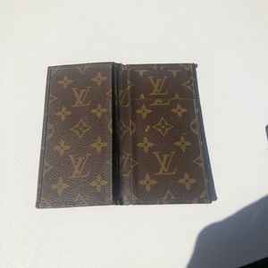 Louis Vuitton Check Book cover or bill folder